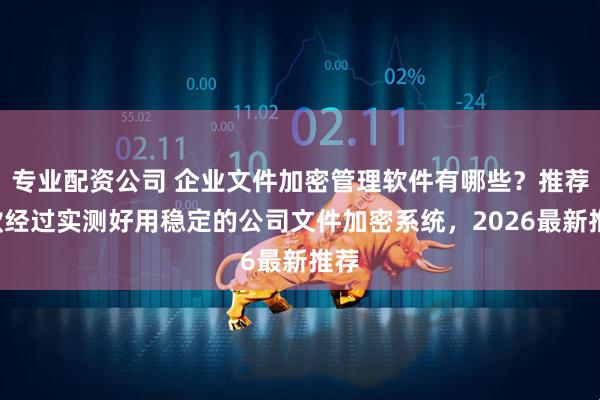 专业配资公司 企业文件加密管理软件有哪些？推荐8款经过实测好用稳定的公司文件加密系统，2026最新推荐